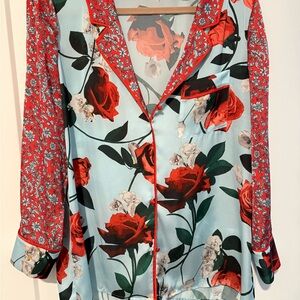 Alice + Olivia Keir Piped silk